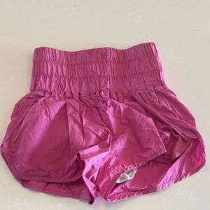 Pink Free People Movement Pleated shorts